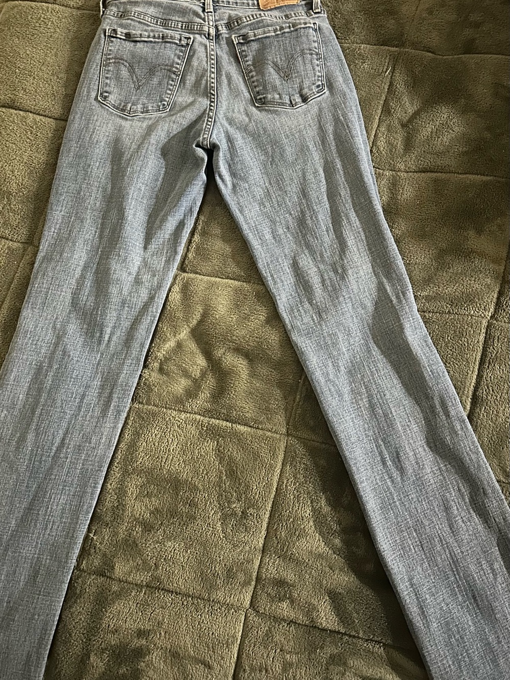 Women's Skinny Jeans in Light Blue Denim - Unbranded